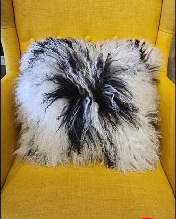 0524-18 ❤️Mongolian sheepskin cushion cover 16’ x 16’