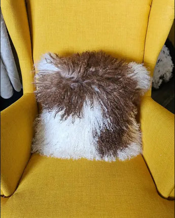 0524-5 ❤️Mongolian sheepskin cushion cover 16’ x 16’