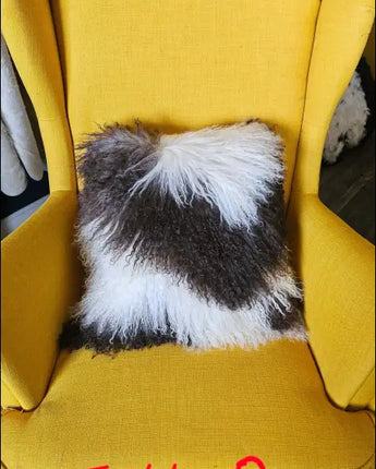 0524-8 ❤️Mongolian sheepskin cushion cover 16’ x 16’
