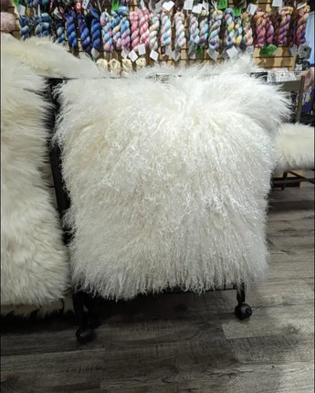 Massive Tibetan sheepskin cushion covers - cushion