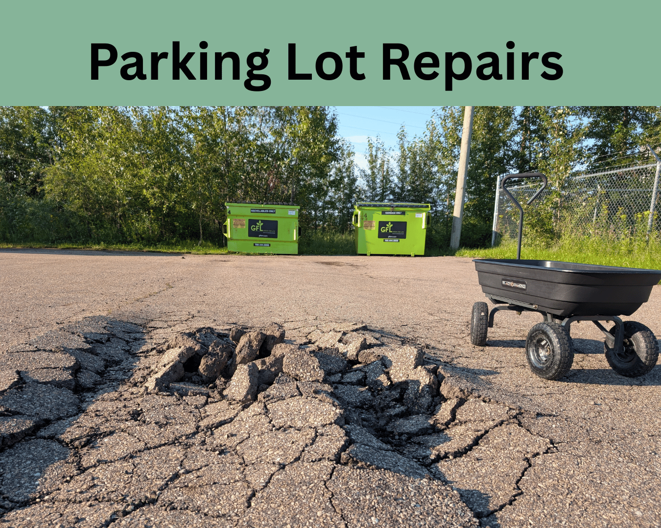 Parking Lot Repair CLEARANCE EVENT
