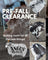 Pre-Fall Clearance