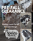 Pre-Fall Clearance