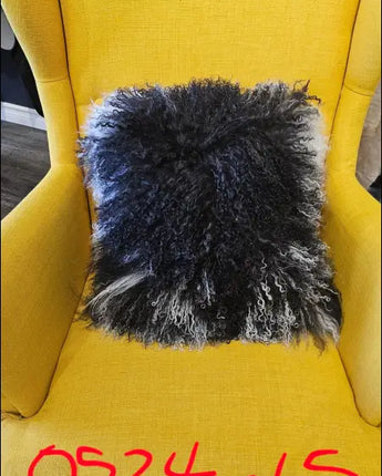 0524-15 ❤️Mongolian sheepskin cushion cover 16’ x 16’