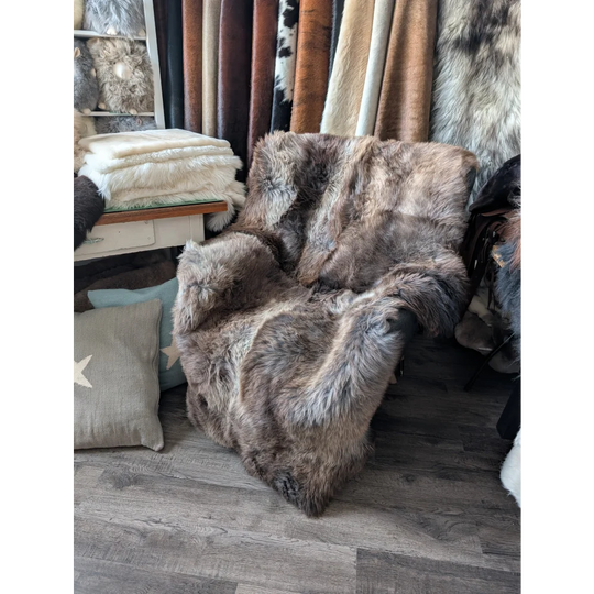 #100❤️❤️77" x 46" Quad British Sheepskin Area Rug