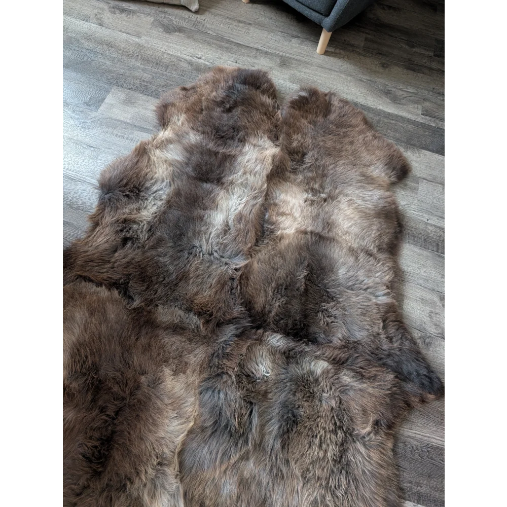 #100❤️❤️77" x 46" Quad British Sheepskin Area Rug