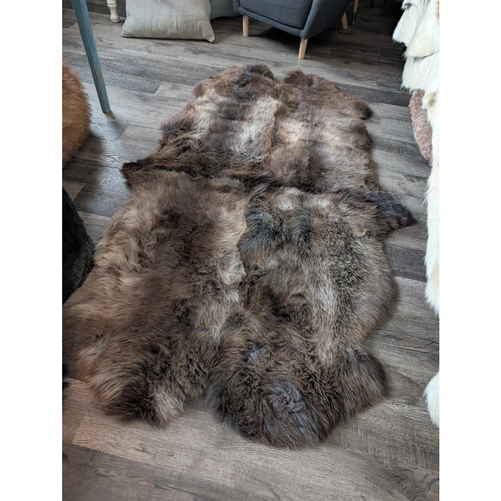 #100❤️❤️77" x 46" Quad British Sheepskin Area Rug