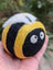 Cute yellow black wool bumble bee dryer balls by Angus Oliver