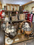 Woven wicker basket with gray wool dryer balls and a plush white sheep toy for natural dryer balls use