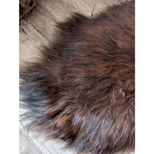 #47 Double Icelandic Sheepskin 80" x 32" Dark Rusty