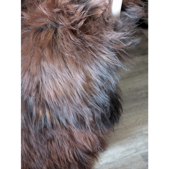 #49 Double Icelandic Sheepskin 79" x 31" Dark Rusty