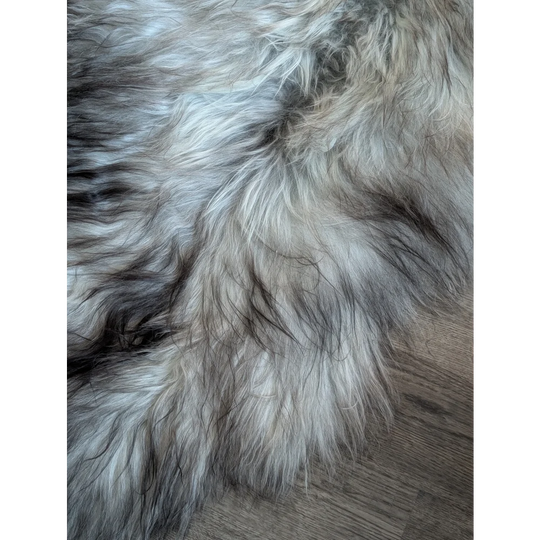 #51 Double Icelandic Sheepskin 78" x 30" Natural Grey