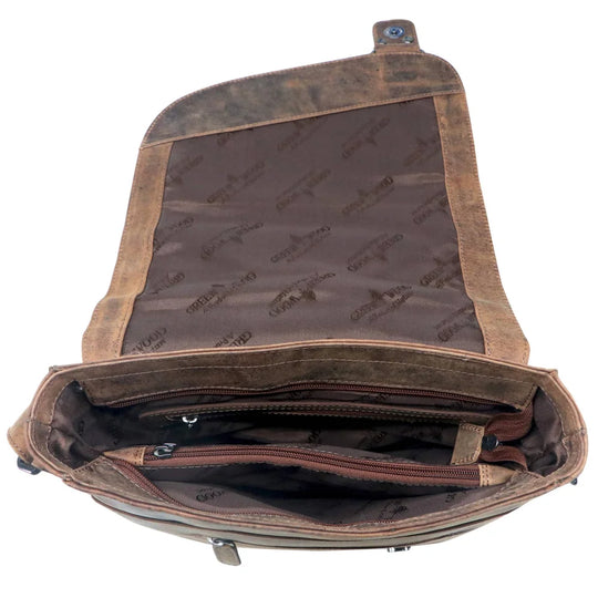 Hedwig A4 leather shoulder bag