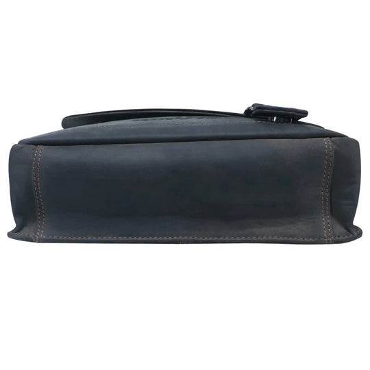 Hedwig A4 leather shoulder bag