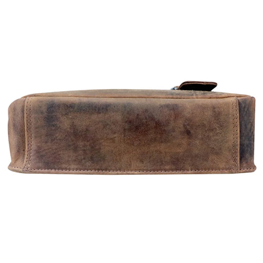 Hedwig A4 leather shoulder bag