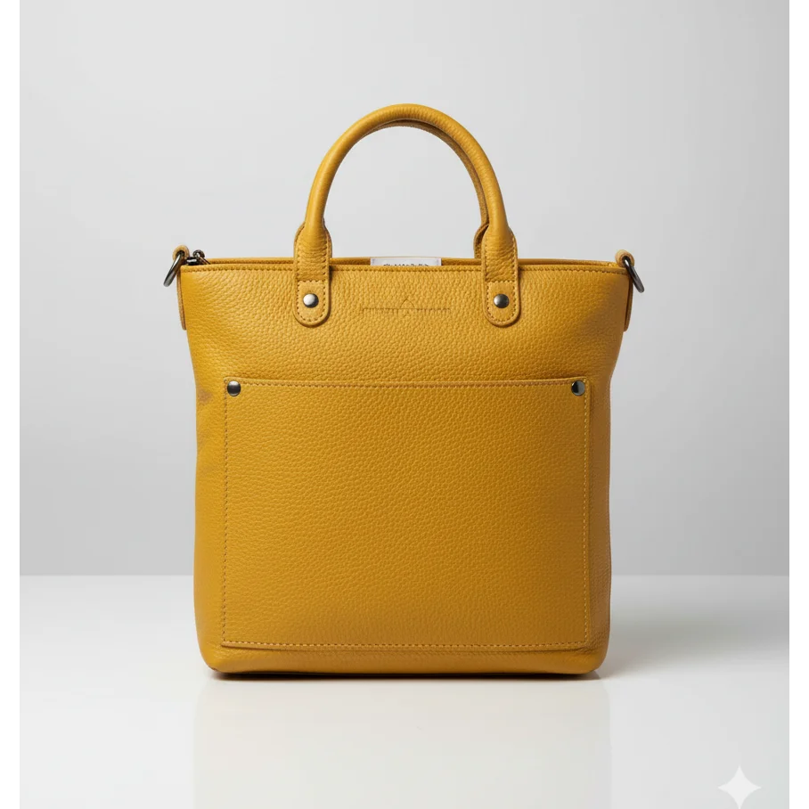 Panama Leather Mini Crossbody Tote Bag for Women