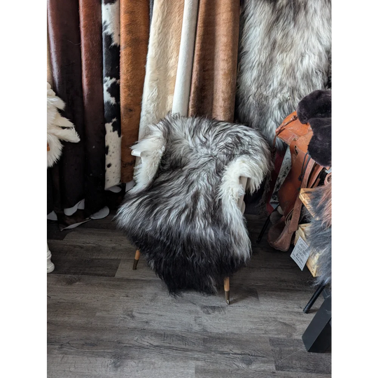 #82❤️❤️56" x 36" Massive Natural Grey Icelandic Sheepskin