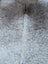 Large 89 x 77 gray mix #7 cowhide rug with speckled gray and white fur texture adds rustic charm and unique characteristics