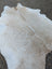 92 x 81 saltpepbrn327 large cowhide rug with unique characteristics and rustic charm in white and beige fur texture