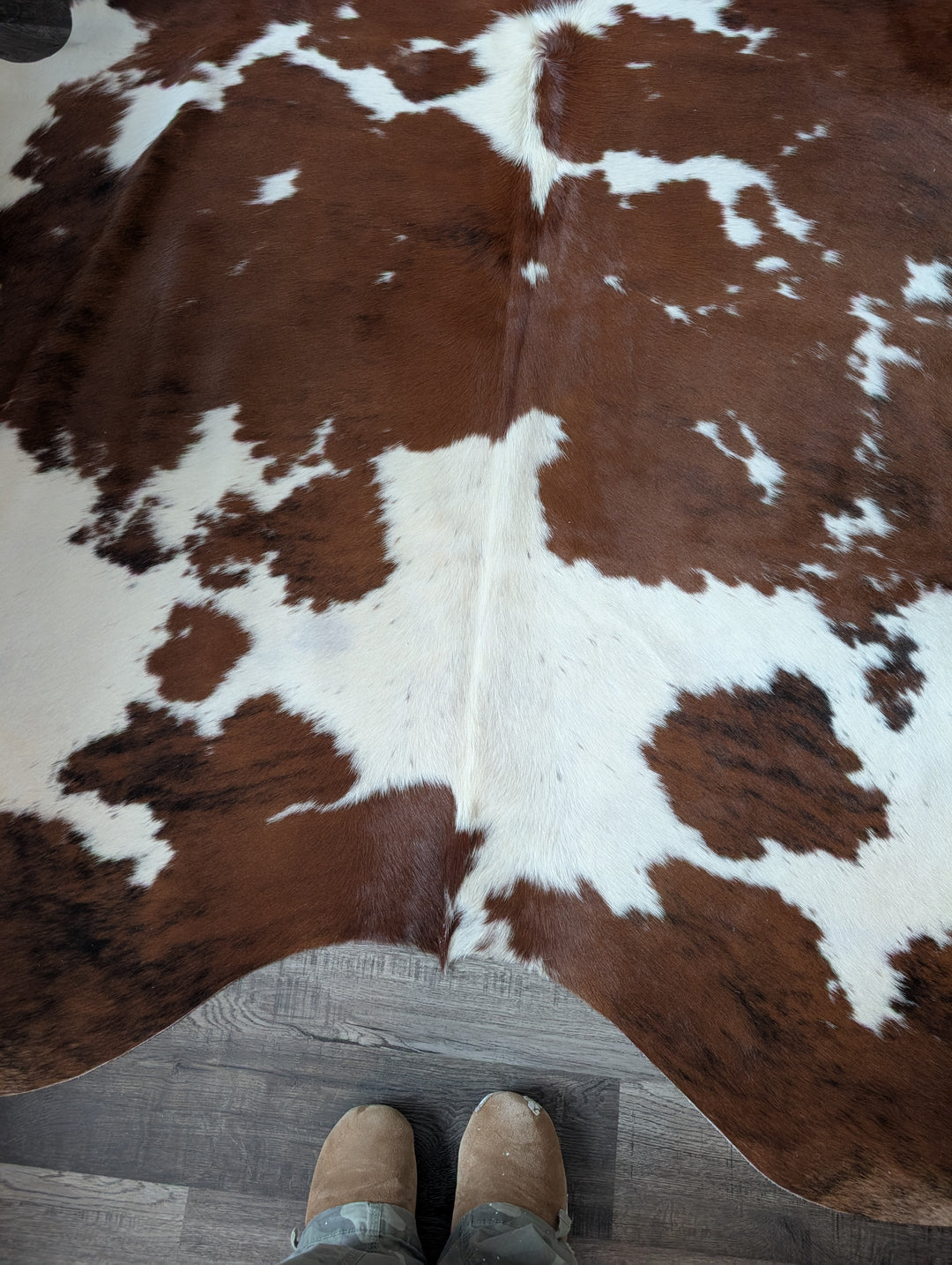 Tricolour#1  91.5" x 80.5" Extra Large Cowhide Rug