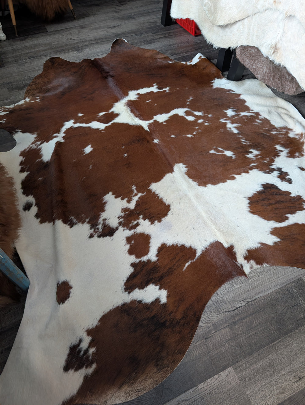 Tricolour#1  91.5" x 80.5" Extra Large Cowhide Rug
