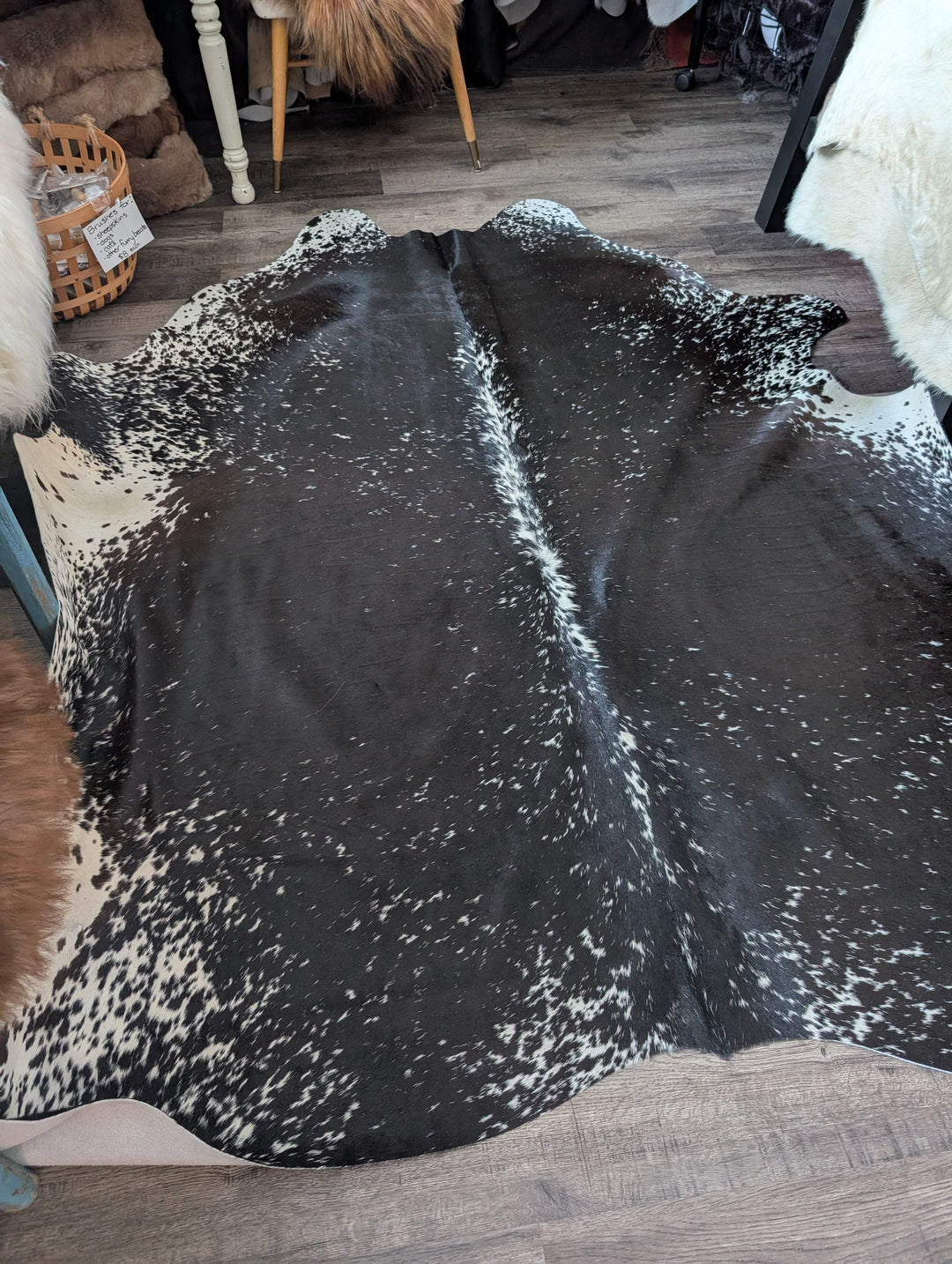 Salty#4 96" x 78" Extra Large Cowhide Rug