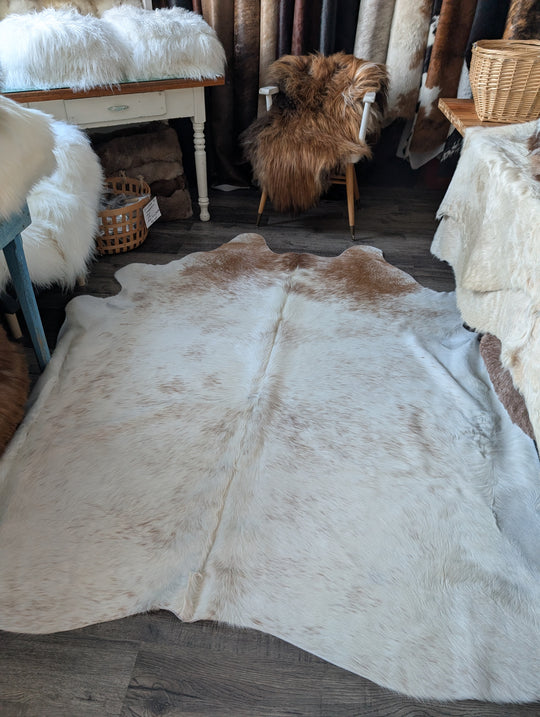 Salty#2 89.5" x 83" Large Cowhide Rug