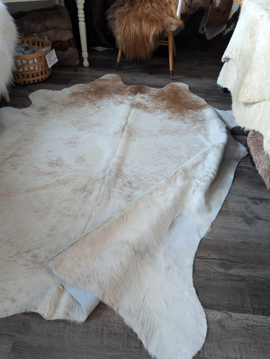 Salty#2 89.5" x 83" Large Cowhide Rug