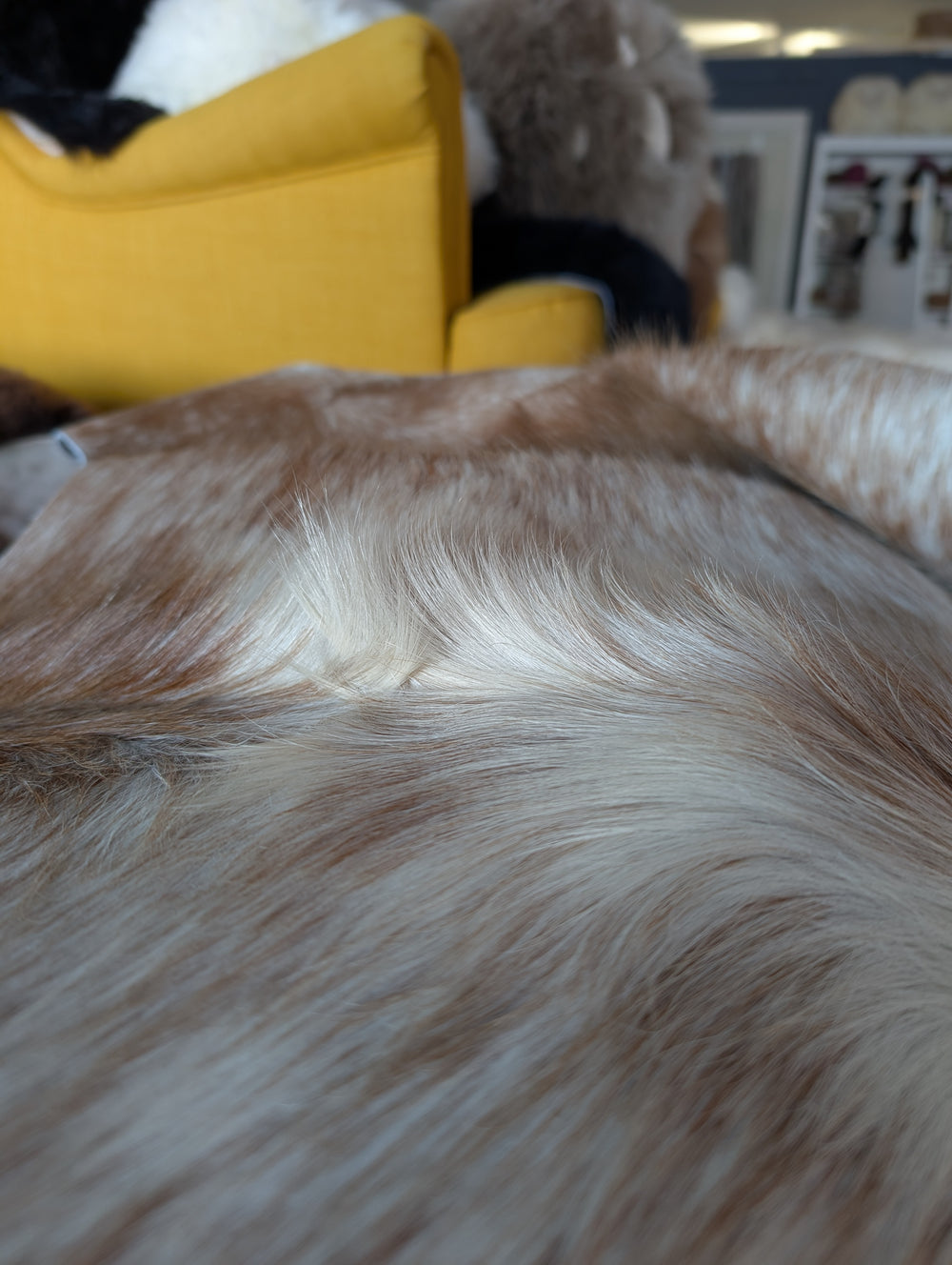 Salty#2 89.5" x 83" Large Cowhide Rug