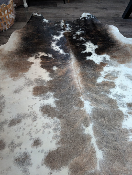 Pretty#1  98" x 90" MASSIVE Cowhide Rug
