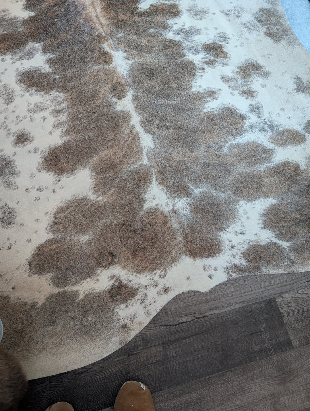 Pretty#1  98" x 90" MASSIVE Cowhide Rug