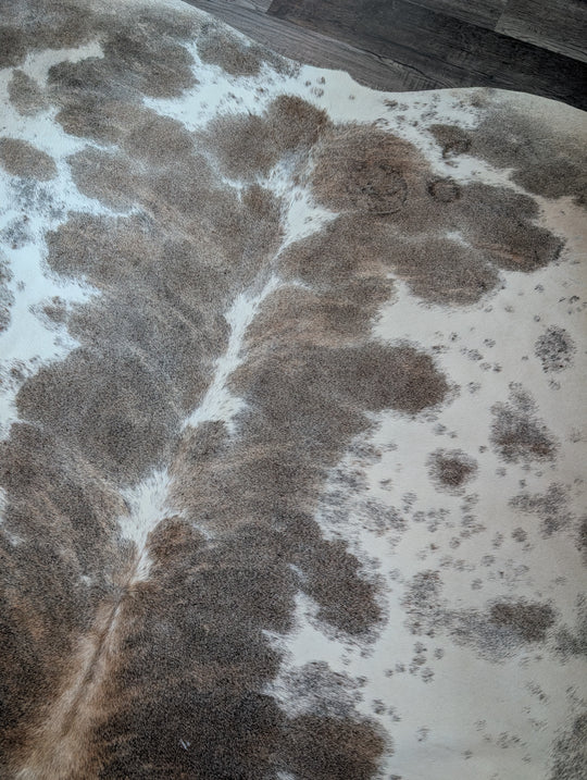 Pretty#1  98" x 90" MASSIVE Cowhide Rug