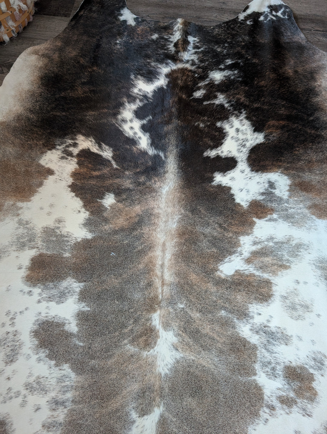 Pretty#1  98" x 90" MASSIVE Cowhide Rug