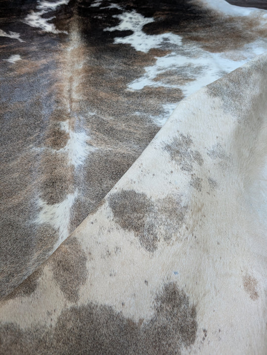 Pretty#1  98" x 90" MASSIVE Cowhide Rug