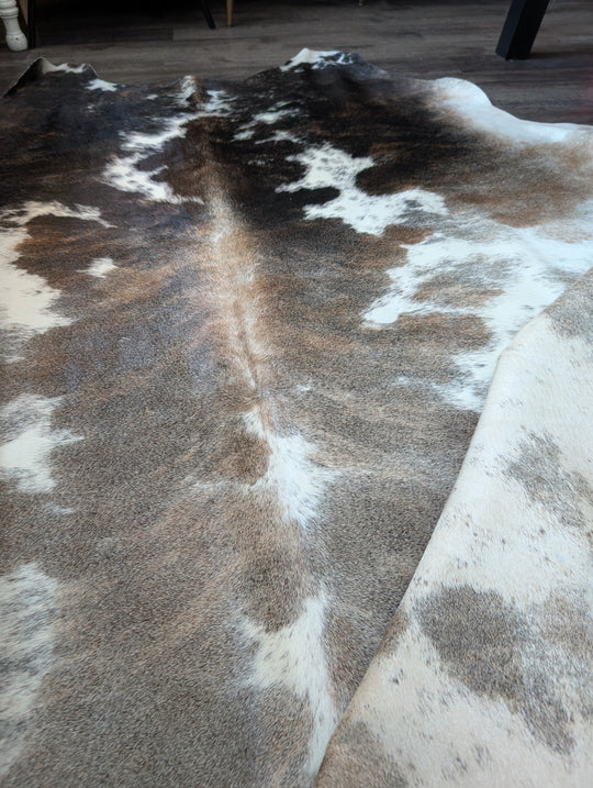 Pretty#1  98" x 90" MASSIVE Cowhide Rug