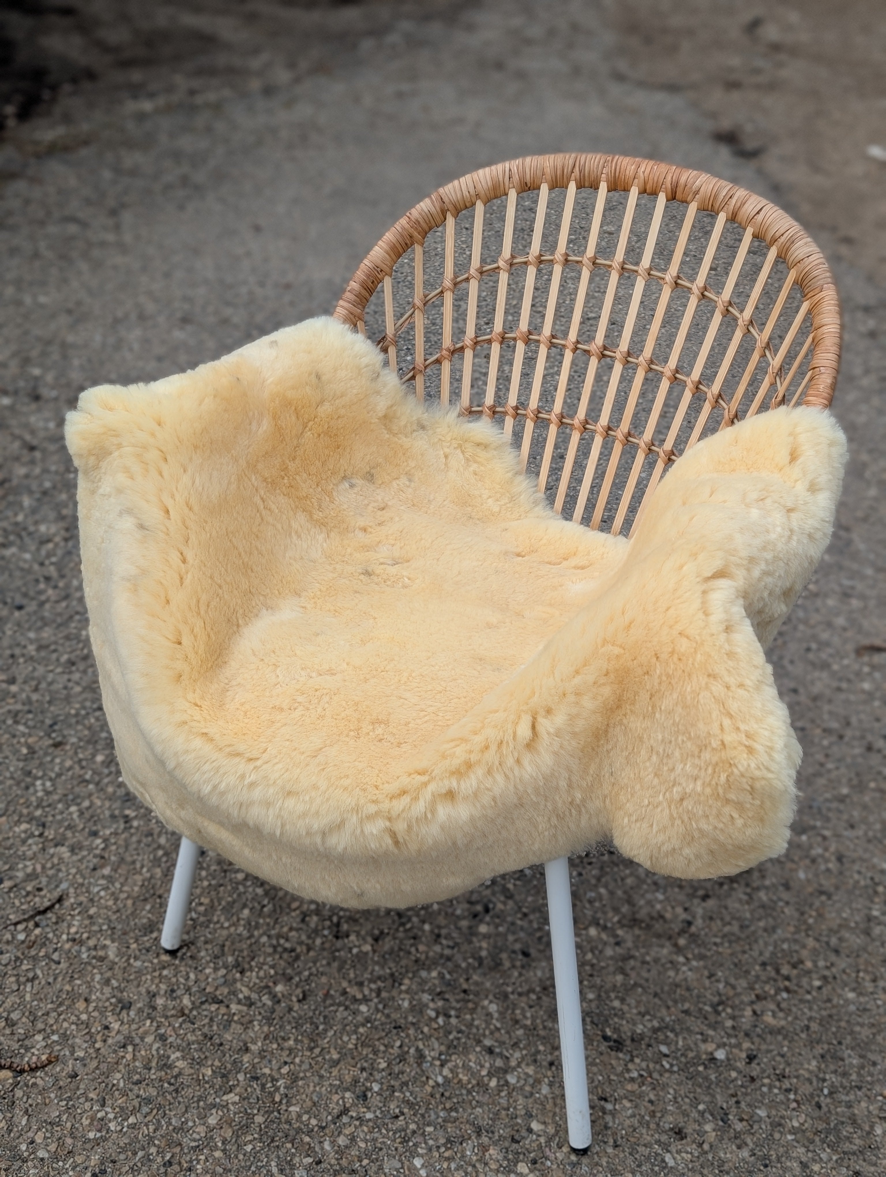 M-4  45.5" x 32" Large Washable Medical Sheepskin Naturally Spotted