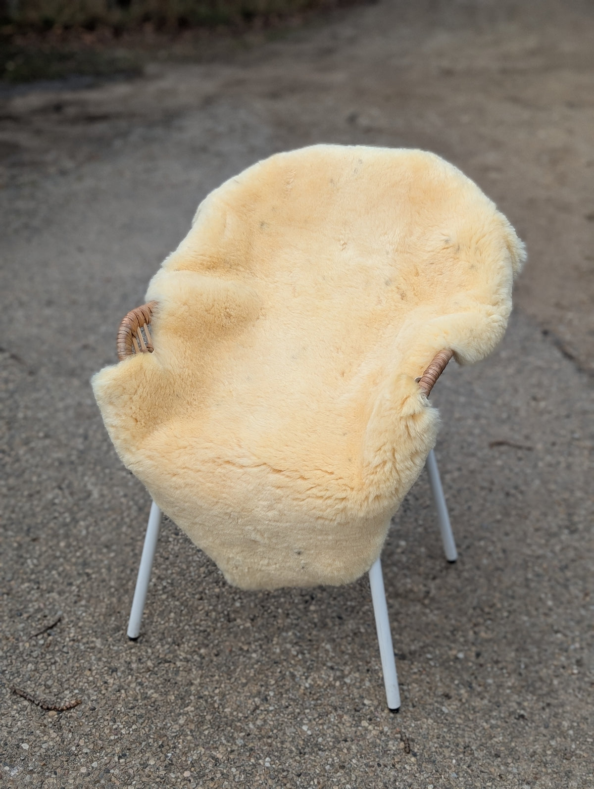 M-4  45.5" x 32" Large Washable Medical Sheepskin Naturally Spotted