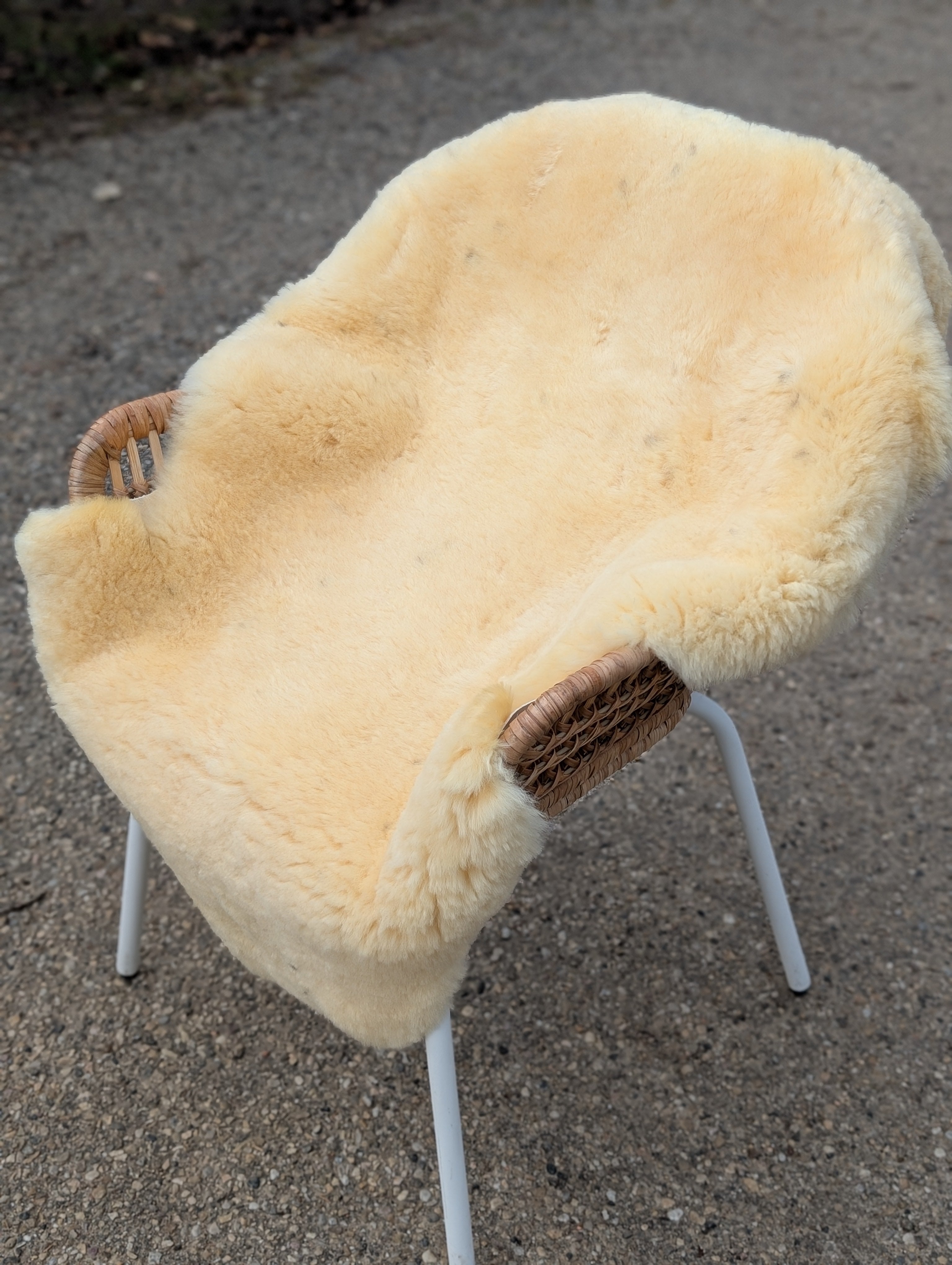 M-4  45.5" x 32" Large Washable Medical Sheepskin Naturally Spotted