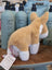 Adorable carl the corgi plush toy in tan and white with soft fuzzy fur large size perfect for cuddling