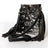 Black and white speckled genuine leather cowhide crossbody bag with fringe, Angus Oliver Canada