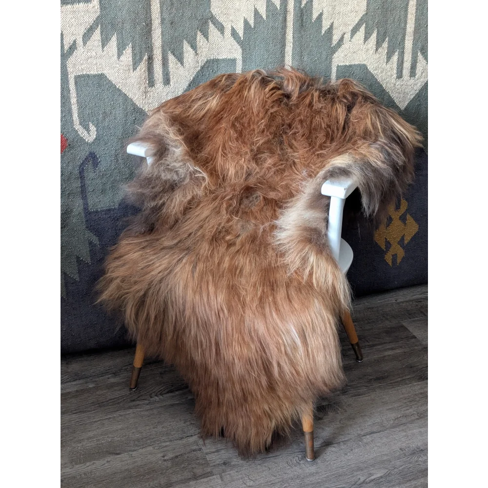 AN10❤️55" x 33" Massive Dark Bronze Icelandic Sheepskin