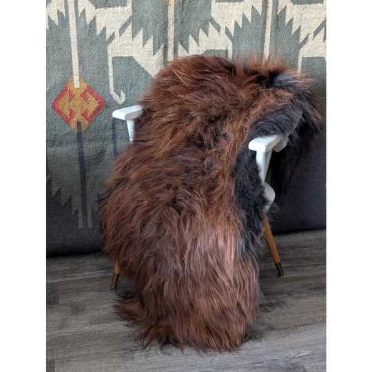 AN11❤️59" x 29" Massive Dark Bronze Icelandic Sheepskin