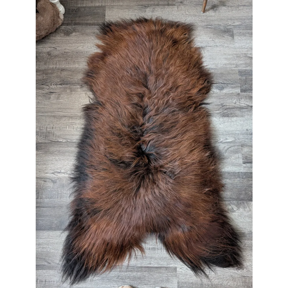 AN11❤️59" x 29" Massive Dark Bronze Icelandic Sheepskin