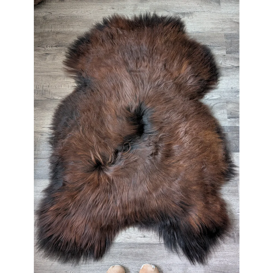 AN12❤️55" x 36" Massive Dark Bronze Icelandic Sheepskin