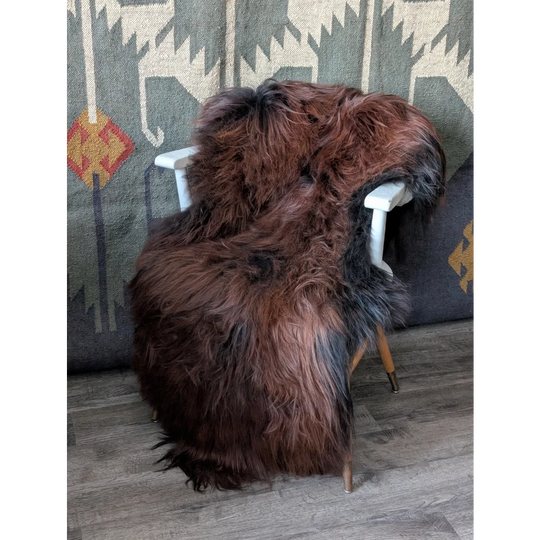 AN13❤️59" x 32" Massive Dark Bronze Icelandic Sheepskin