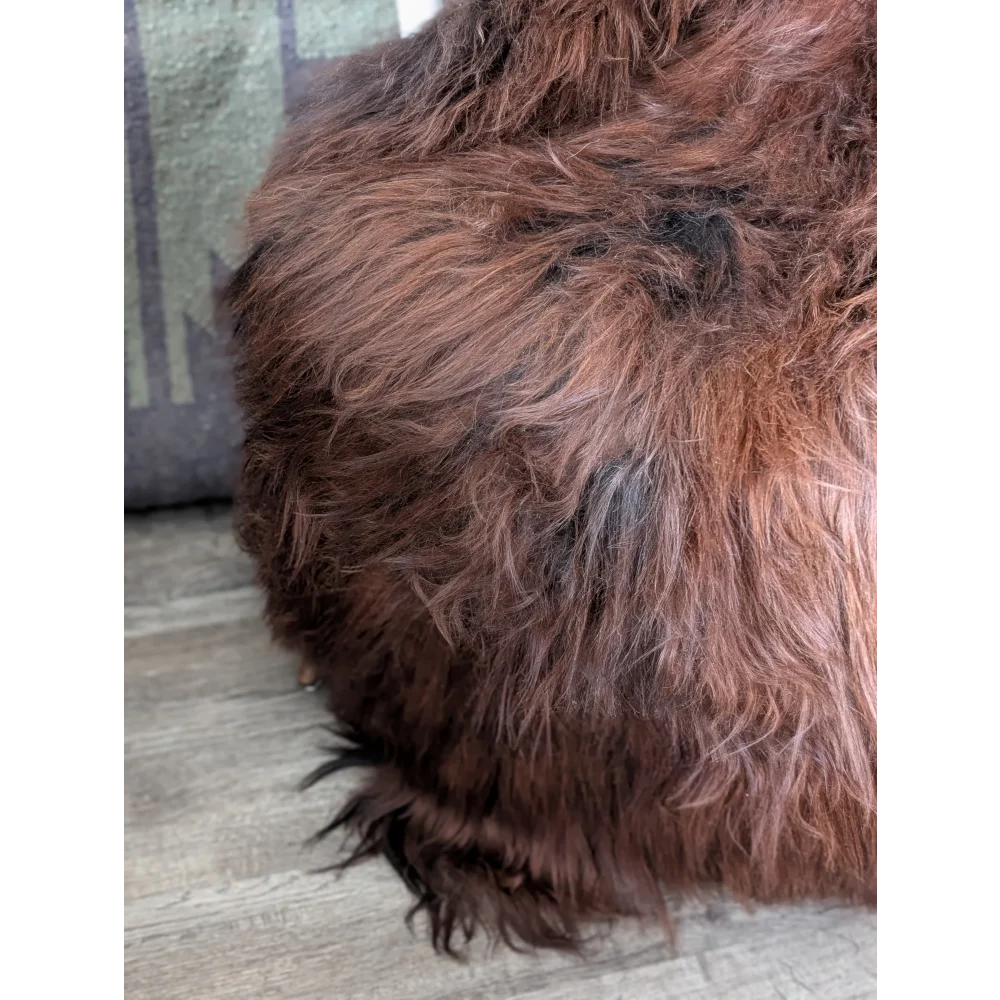 AN13❤️59" x 32" Massive Dark Bronze Icelandic Sheepskin