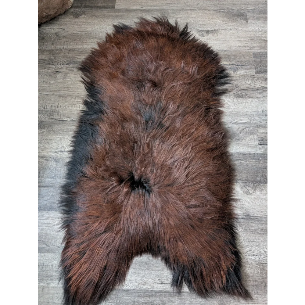 AN13❤️59" x 32" Massive Dark Bronze Icelandic Sheepskin