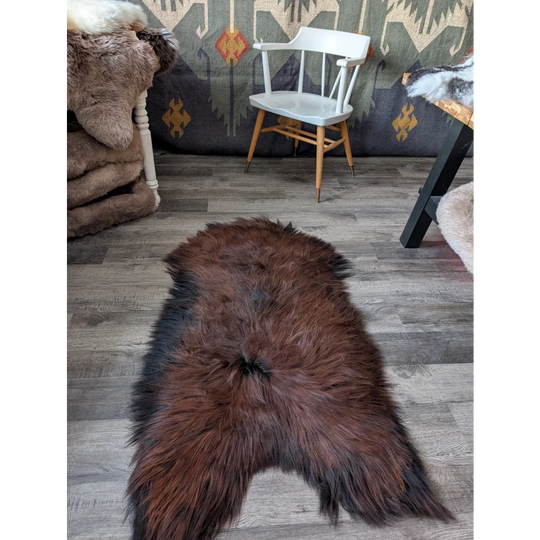AN13❤️59" x 32" Massive Dark Bronze Icelandic Sheepskin