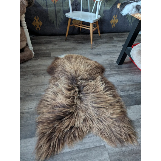 AN29❤️56" x 32" Massive Bronze Icelandic Sheepskin