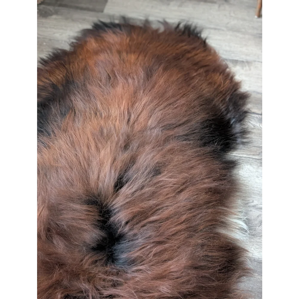 AN6❤️60" x 33" Massive Dark Bronze Icelandic Sheepskin